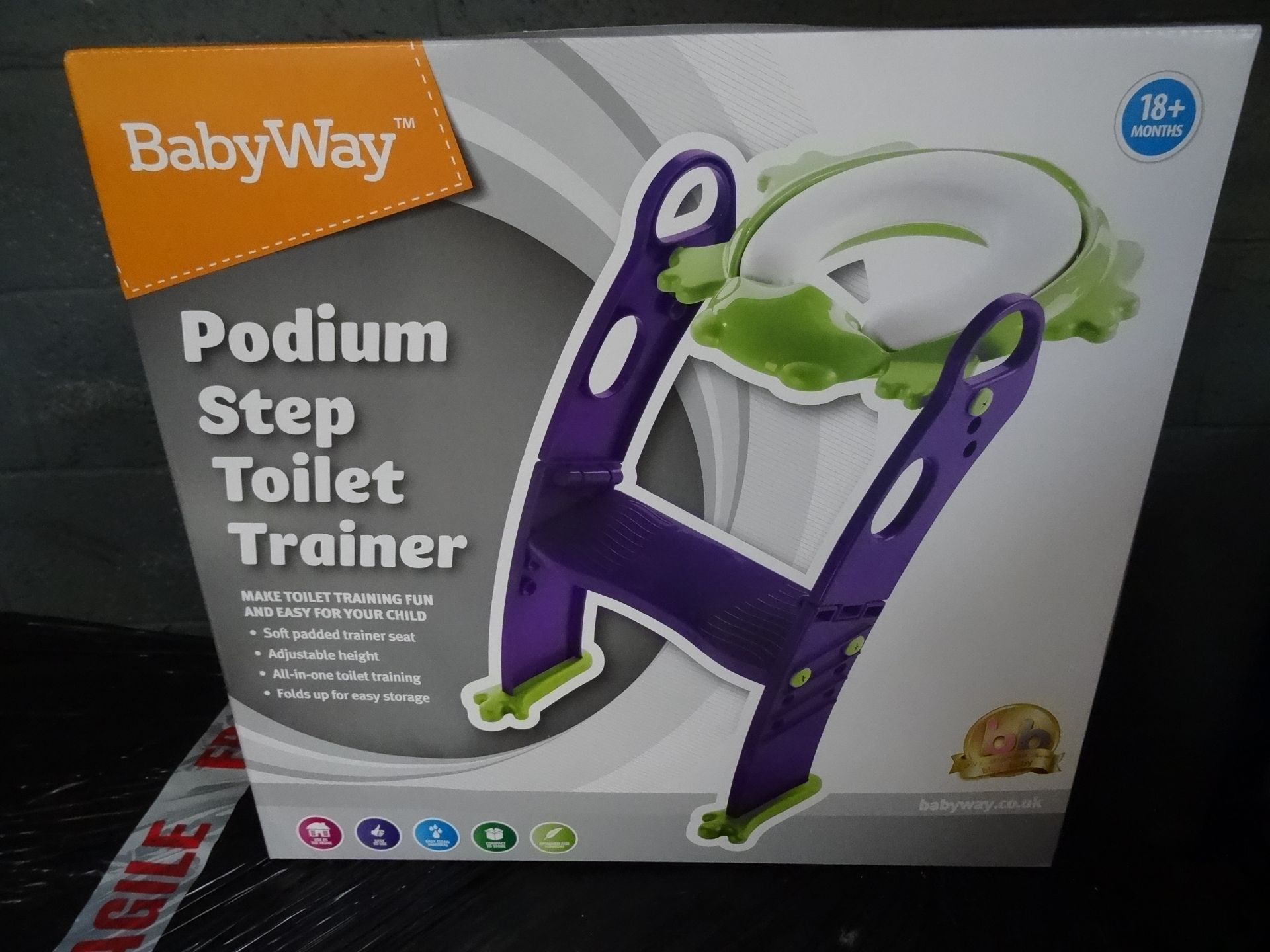 12 x Babyway Podium Step Toilet Trainer. Make Toilet Training Fun and Easy for your child. Soft