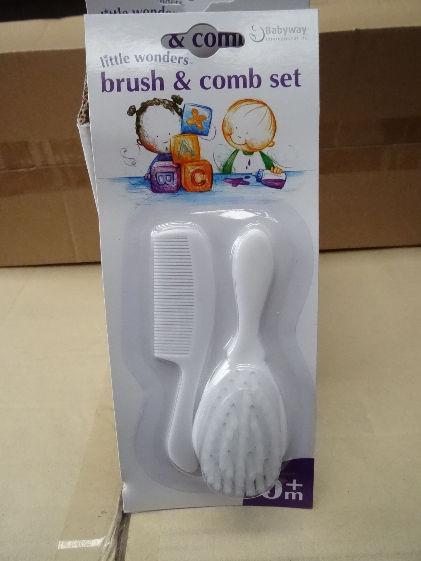 96 x Little Wonders Brush & Comb Set. Suitable from newborn +. Brand new and Packaged. High quality.