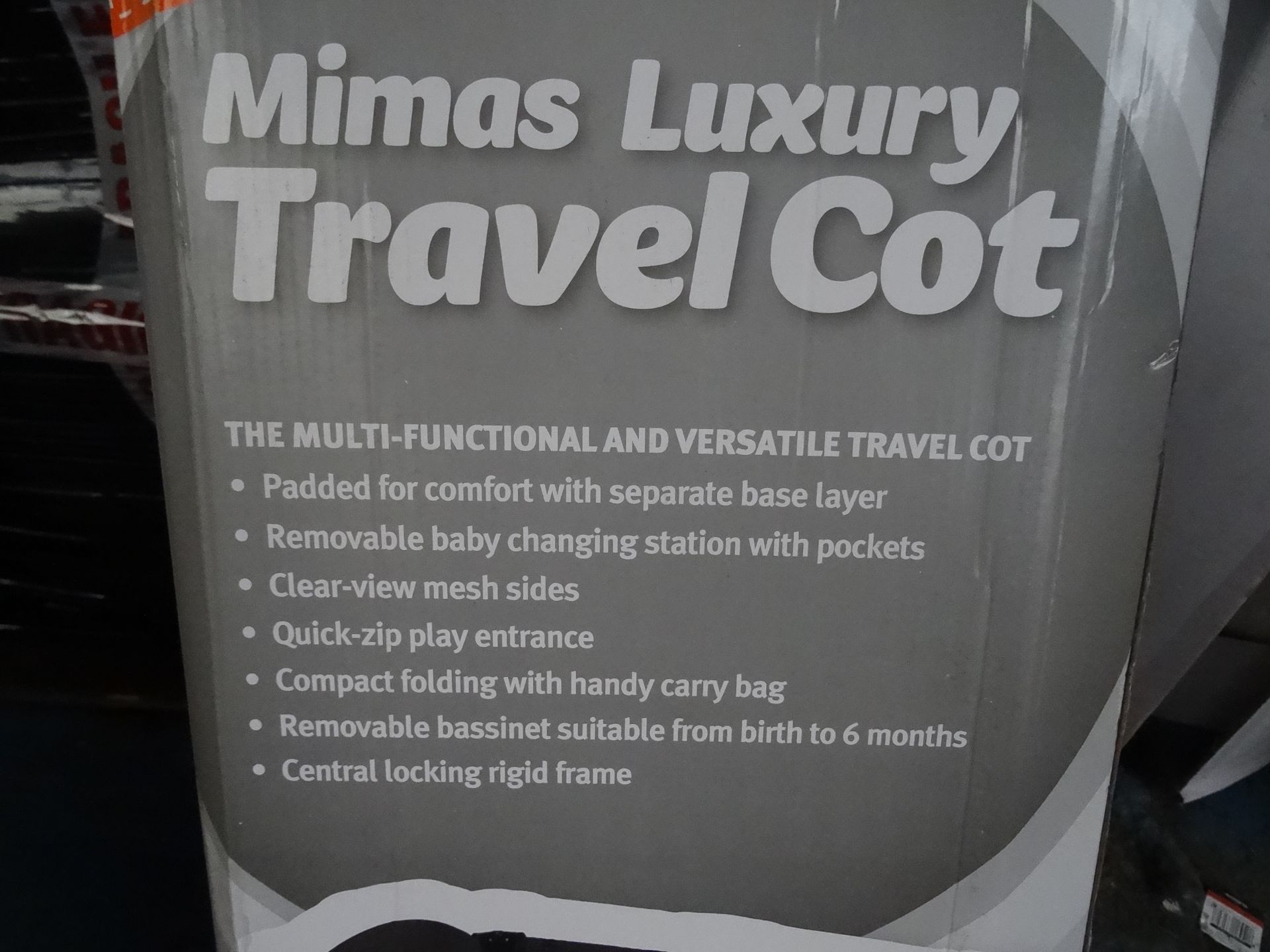 8 x Babyway Mimas Luxury Travel Cots. The multifunctional and versatile travel cot. Padded for - Image 3 of 3