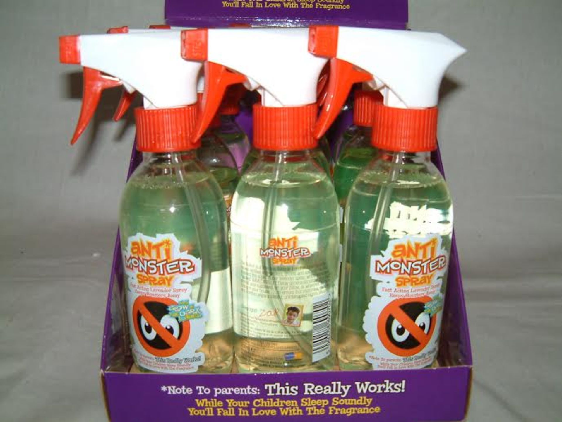 504 Bottles “Anti Monster Spray” (250ml). This is primarily for children that have a fear of the