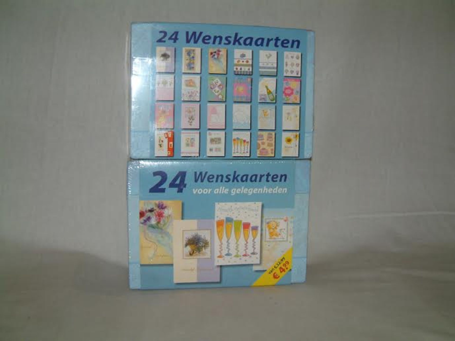 Dutch Birthday Cards, 13 Boxes with 24 per box - ALL WITH DUTCH WRITING