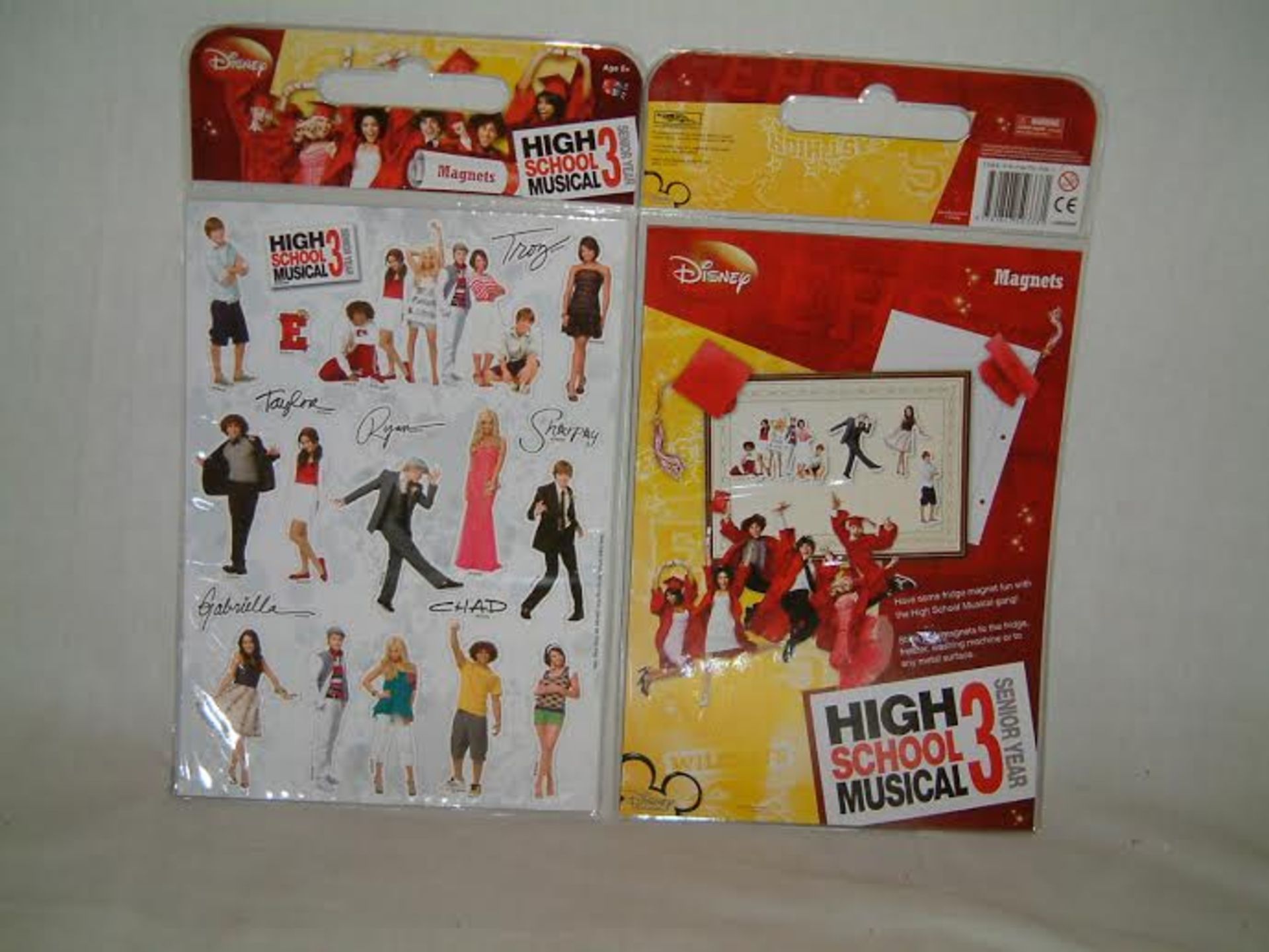 DISNEY High School Musical 3 Magnets. There are 20 Magnets per pack x264 packs. (11 cartons of 24