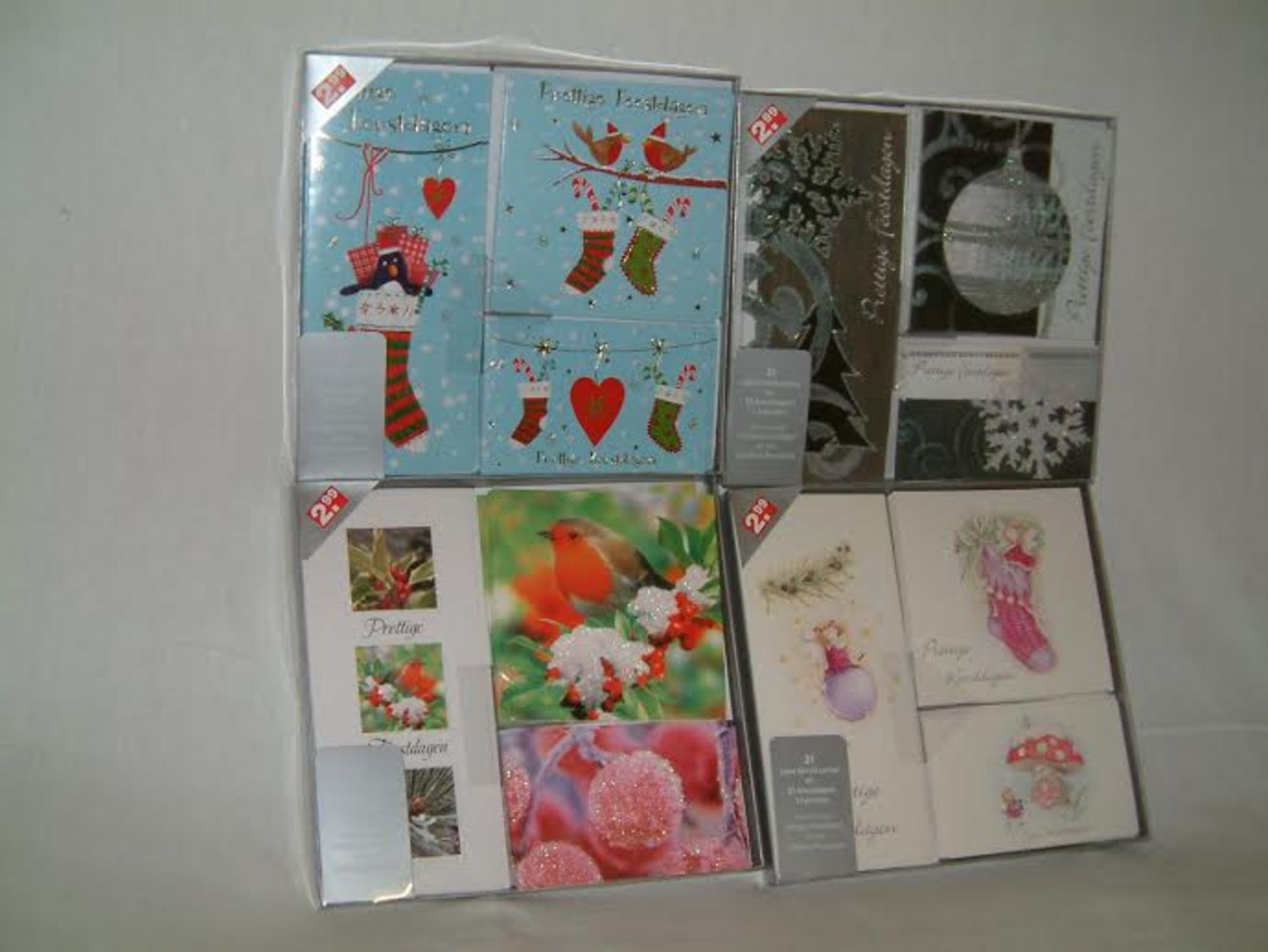 Dutch Christmas Cards, 48 Boxes with 21 per box - ALL WITH DUTCH WRITING