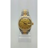 Rolex Datejust 16013 Bi Metal Champagne Dial