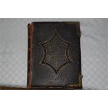 A very rare & collectable Illustrated National Family Holy Bible Circa 1840 with commentaries of
