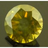 A Yellow 1.53 Carat Diamond