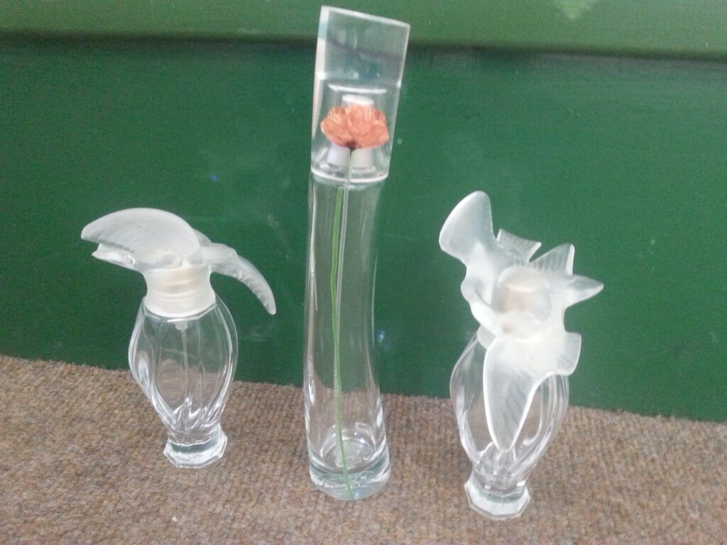 A Bundle of Glass Perfume Bottles. Delivery Available