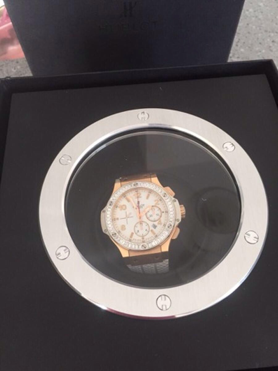 Hublot Big Bang - Portocervo Rose Gold Diamond - White Rubber Strap - Image 2 of 3