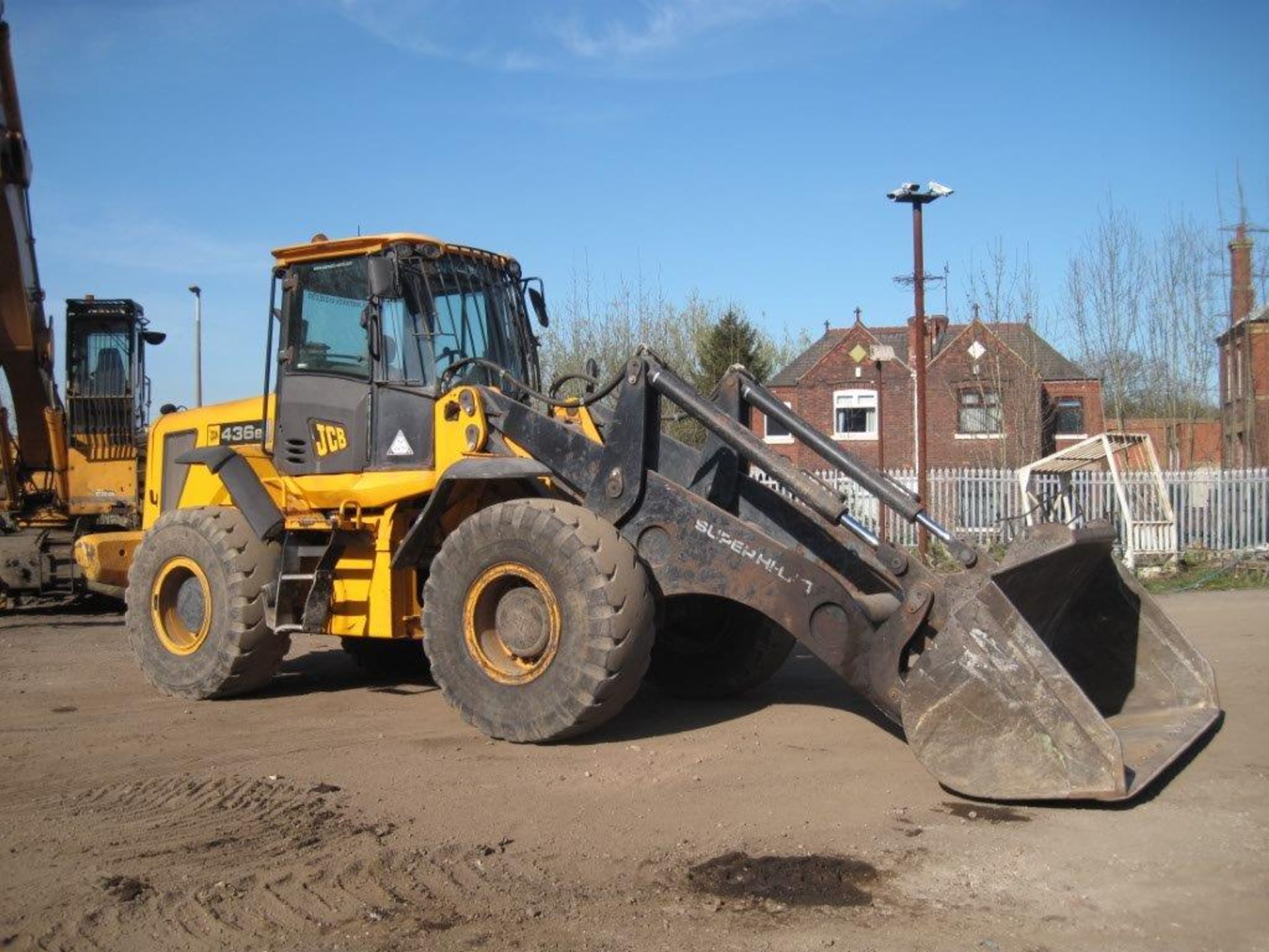 JCB 436 e HT Super Hi Lift Loading Shovel 2008, Very good condition, michelin X mine tyres, - Image 3 of 5