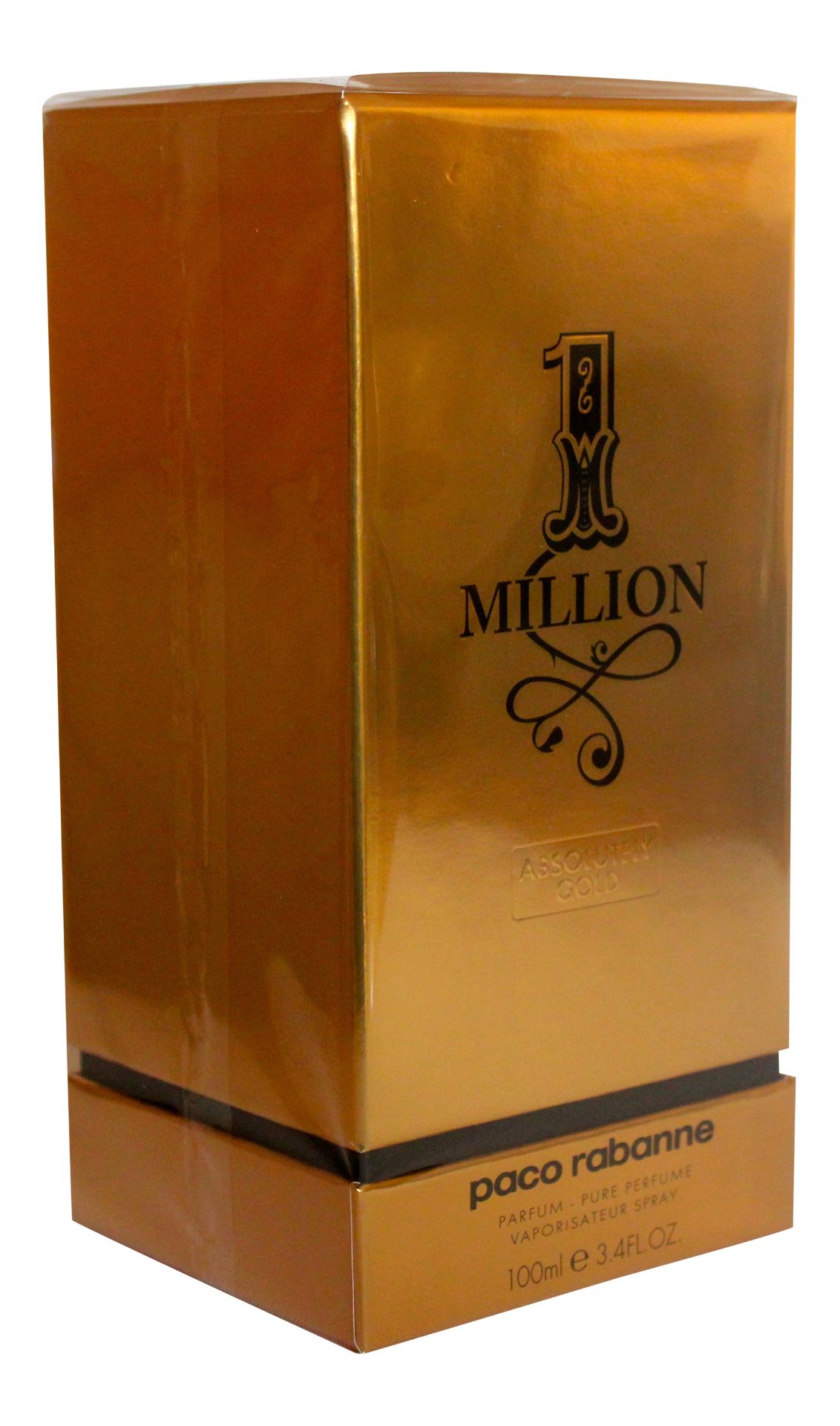 Paco Rabanne 1 Million Absolutely Gold 100ml Pure Perfume Spray for Men x 1 Unit