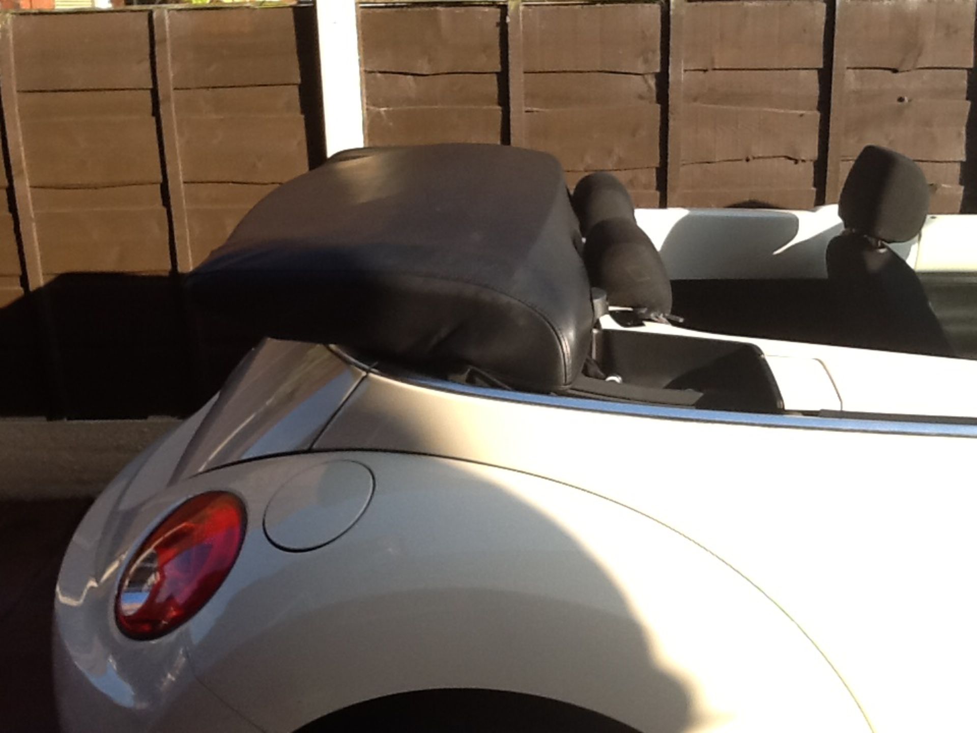 2008 on 08 plate VW Beetle luna 1.4 ltr convertible in good condition, Beige with black roof. 44k - Image 12 of 14