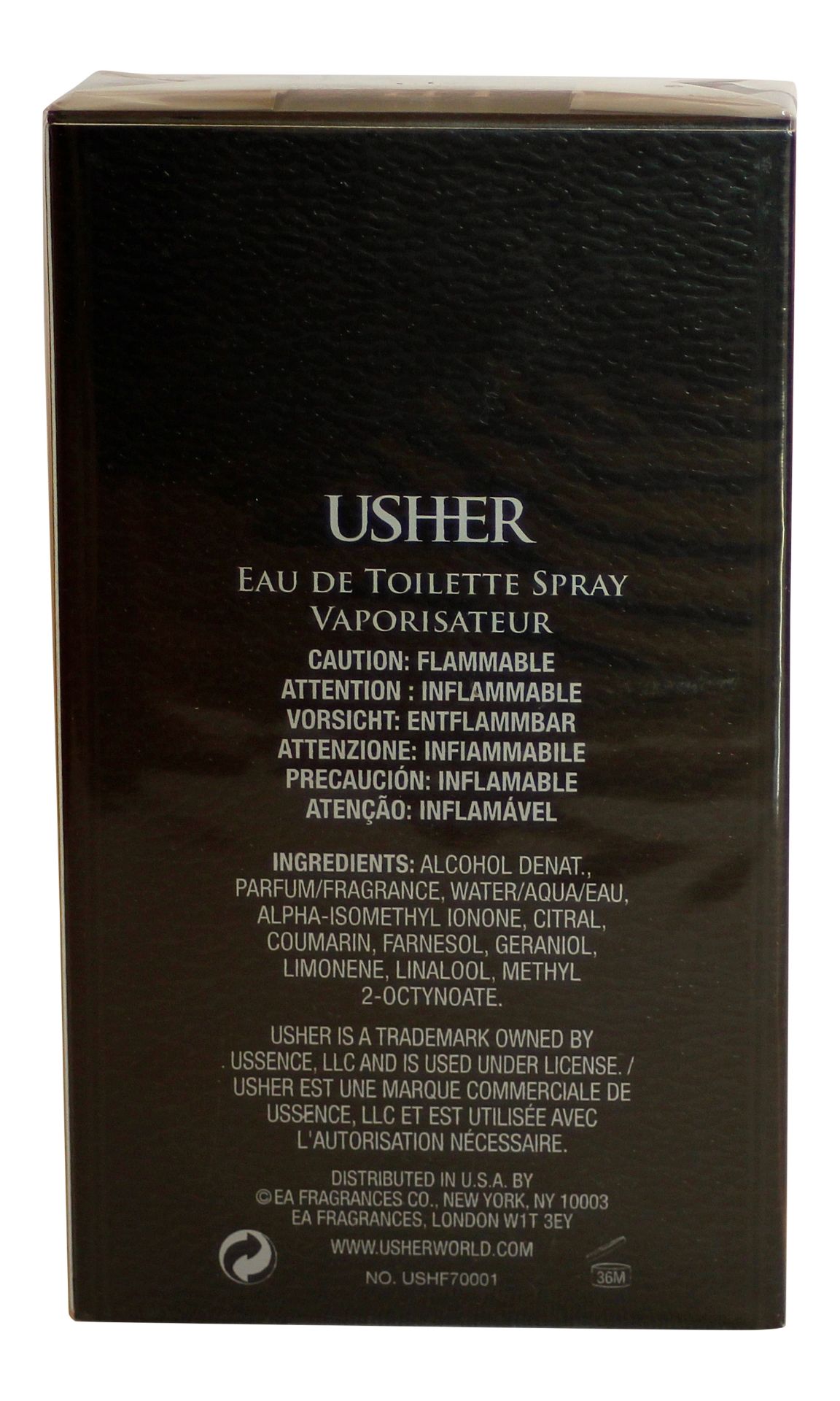 Usher He 100ml EDT Spray for Men x 1 Unit - Image 2 of 3