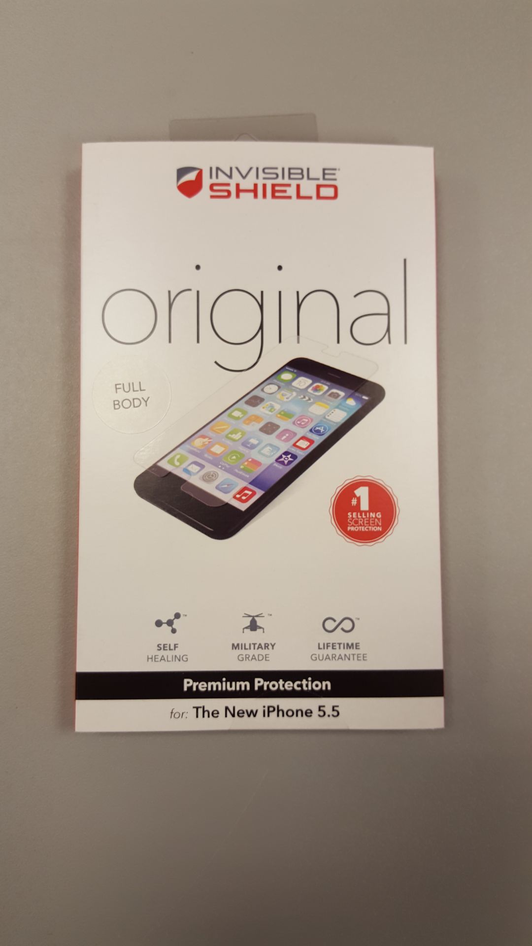 Genuine ZAGG INVISIBLE SHIELD Full Body SCREEN PROTECTOR for iphone 6 Plus (5.5 inch) x 3 Units - Image 2 of 2