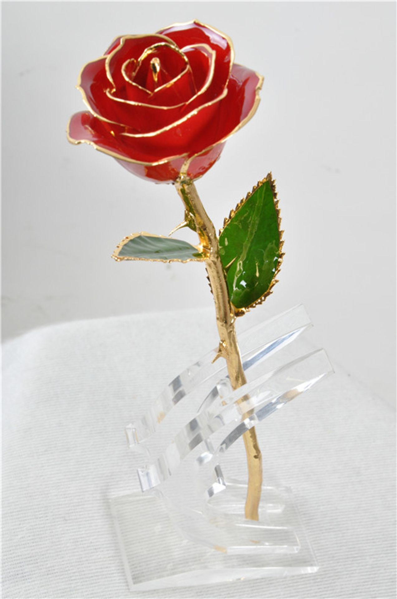 24ct Gold Red Rose with Gift Box x 1 Unit