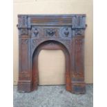 Cast iron fire surround, highly decorative in excellent condition with good, heavy castings.