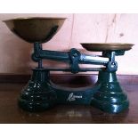 Set of Lambrusco kitchen scales complete with full set of weights - No VAT on hammer price