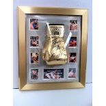 Sylvester Stallone signed glove “Rocky”. Frame size (inches): 20x24