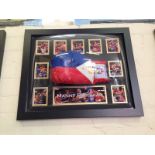 Manny Pacquiao signed glove in dome. Frame size (inches): 20x24