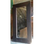 Large and heavy wood framed mirror measuring 94cm x 1.90 x 5cm thick.