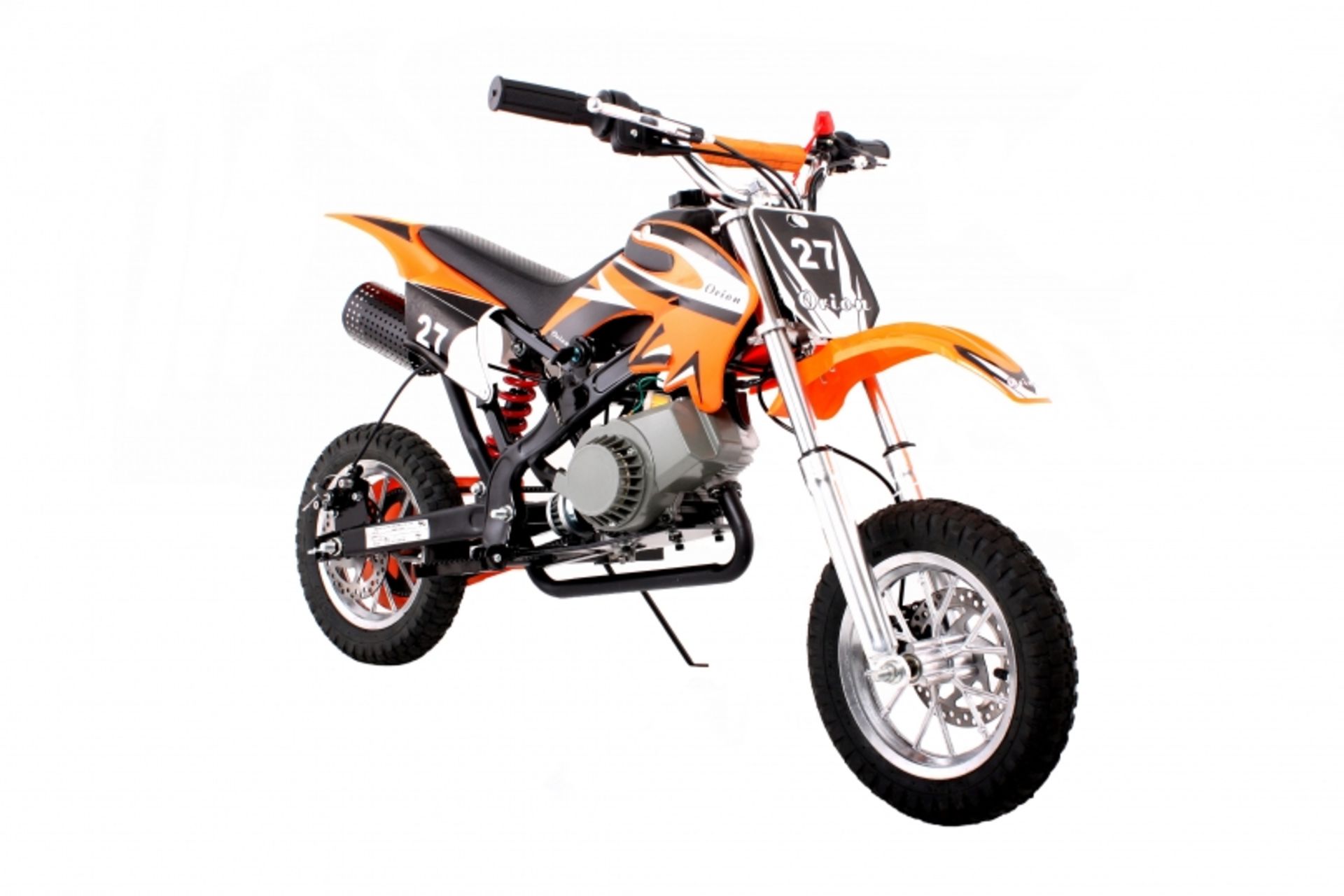 1 x Pallet to contain 8 x Pocket Rocket Scrambler 49cc Mini Dirt Devil Motor Bikes (In various - Image 2 of 5