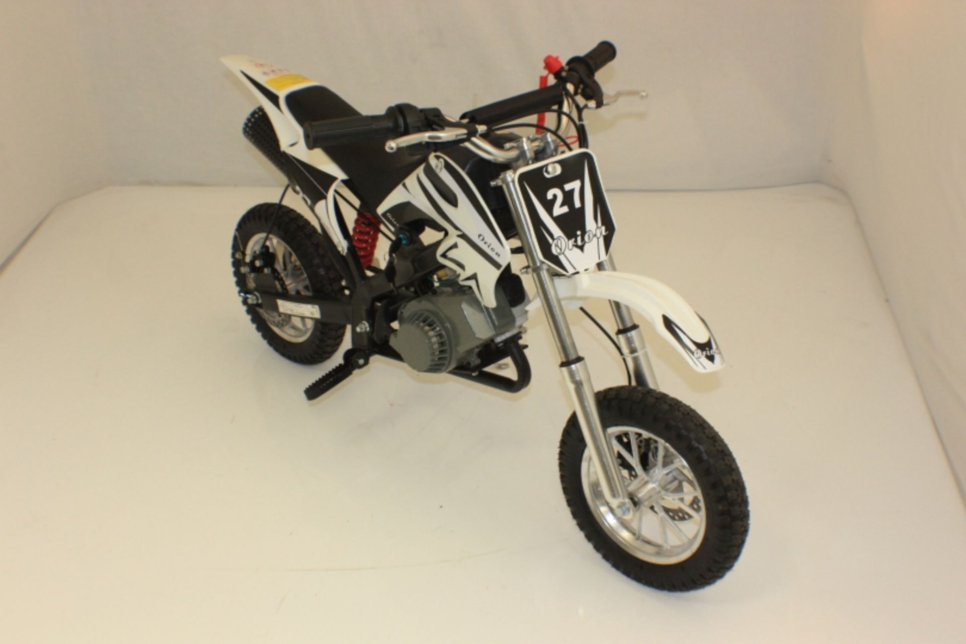 1 x Pallet to contain 8 x Pocket Rocket Scrambler 49cc Mini Dirt Devil Motor Bikes (In various