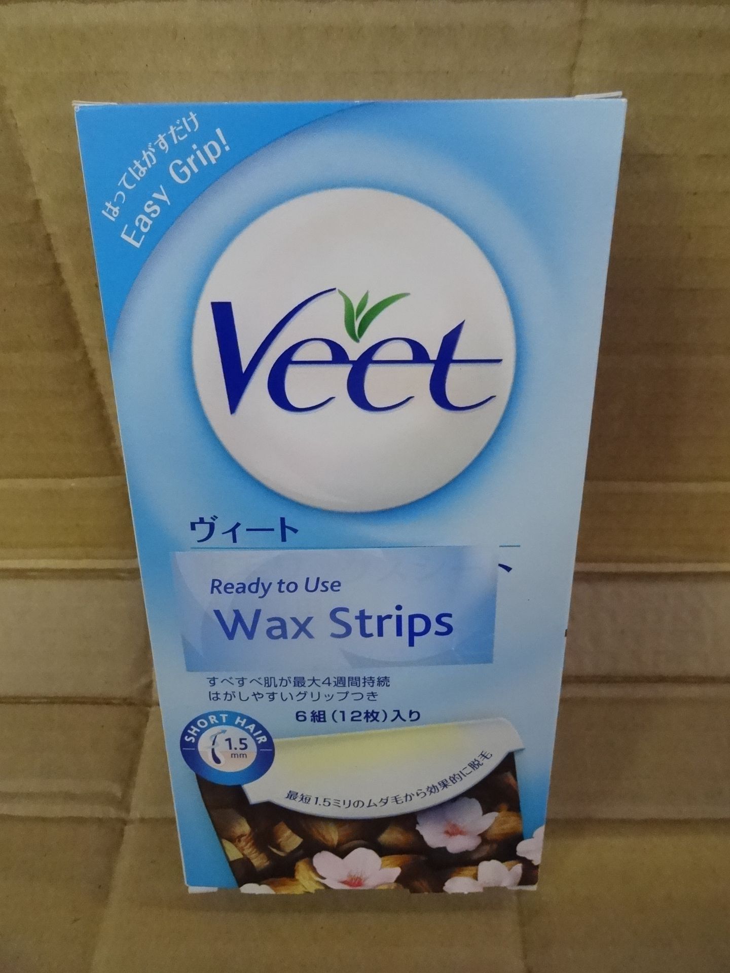 1 x Pallet to contain 720 x Packs of 6 Veet Ready To Use Wax Strips. For Short Hair upto 1.5mm. - Image 2 of 3