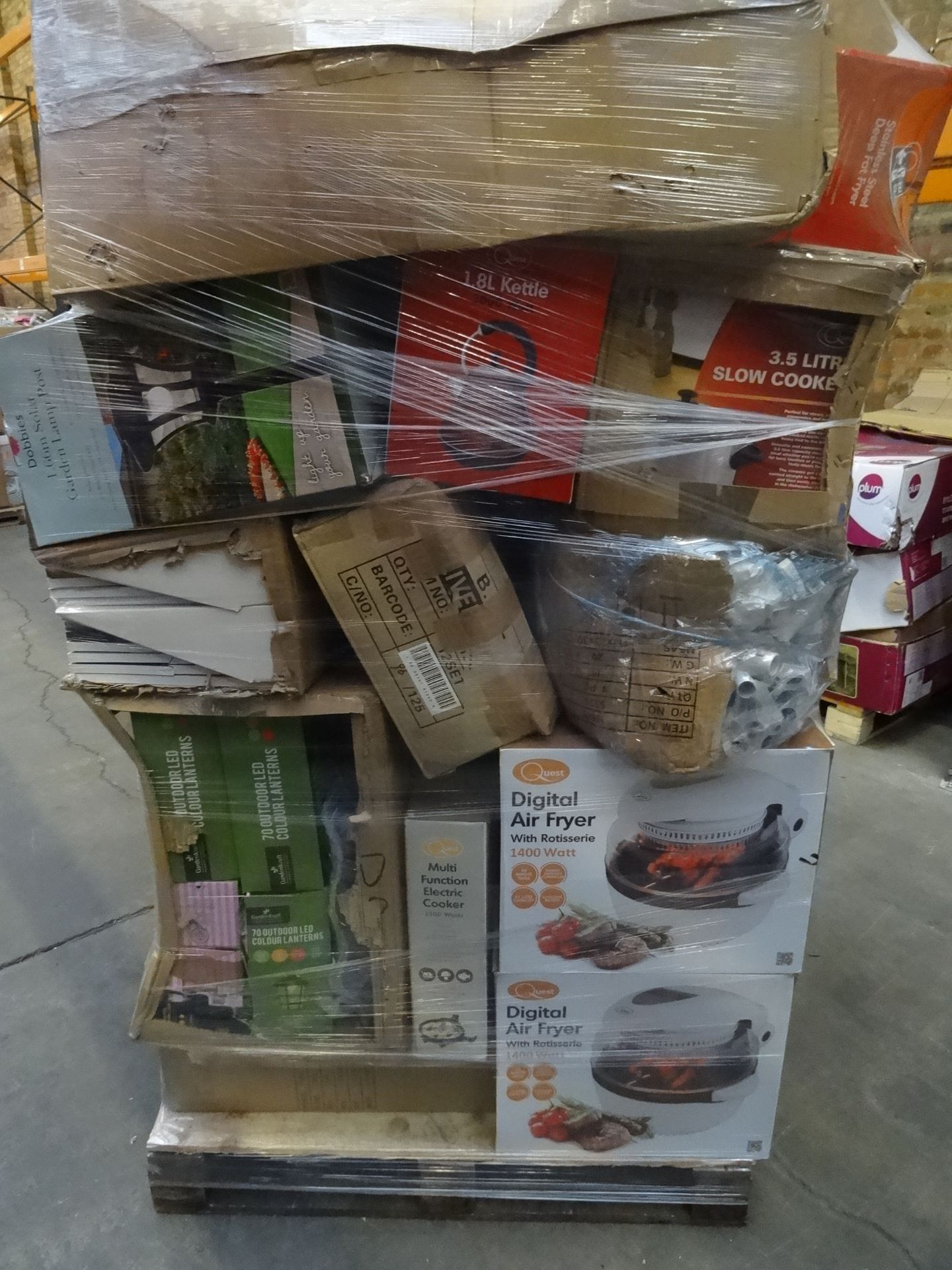LARGE PALLET APPROX 6 FOOT HIGH (R2) TO CONTAIN A VERY LARGE QUANTITY OF VARIOUS ITEMS TO INCLUDE: - Image 2 of 4