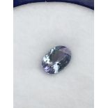 1.20 ct natural tanzanite with HKD certificate