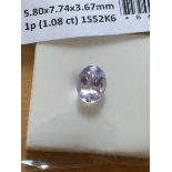 1.08 ct natural tanzanite