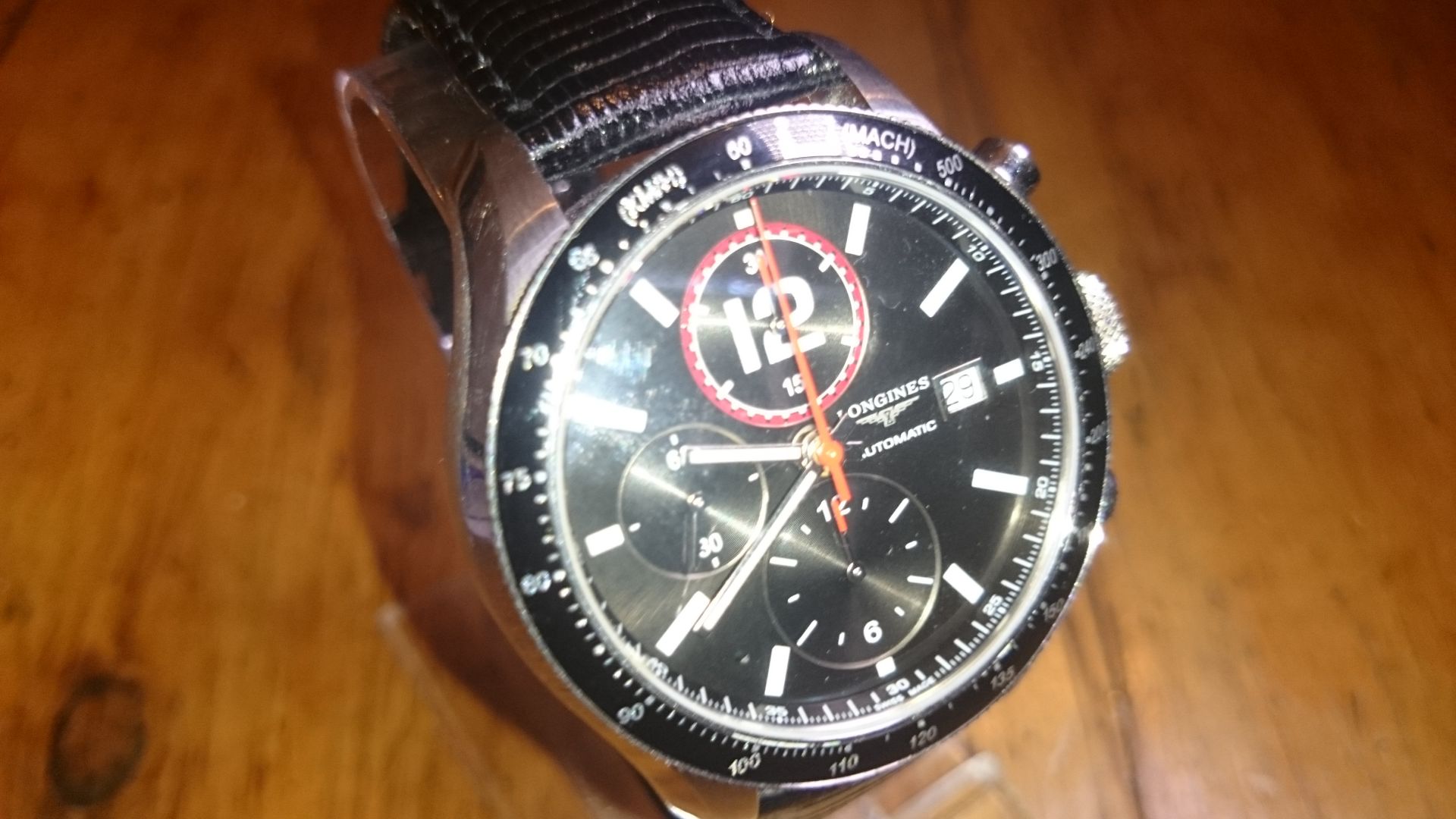 Longines Chronograph watch in excellent condition with glass back.Model number L667.2 The watch