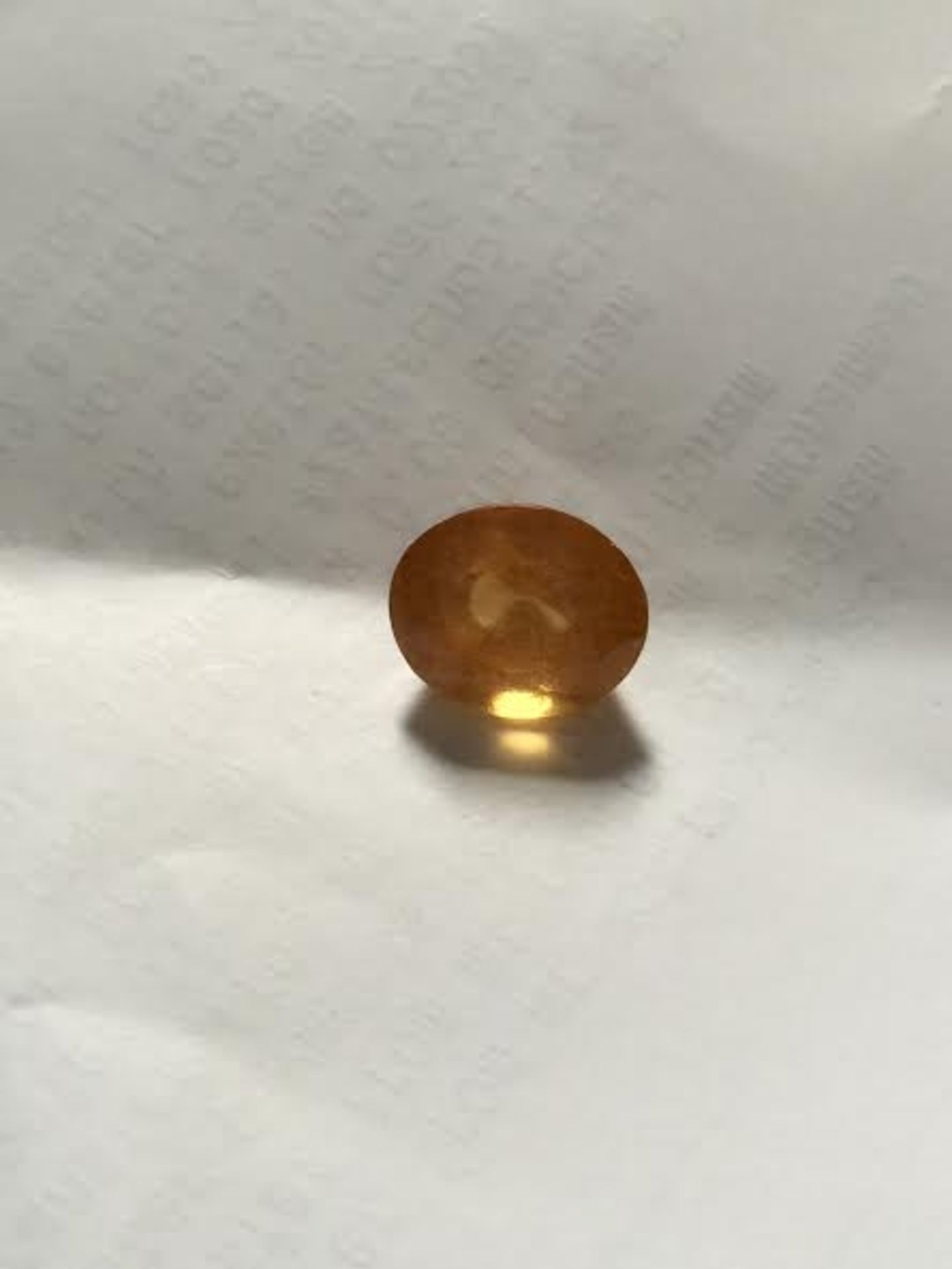4.36 ct rich golden orange Tanzanian natural sapphire