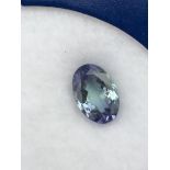 1.43 ct tanzanite with HKD certificate