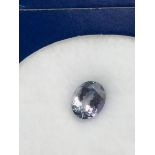 1.34 ct natural tanzanite with HKD certificate