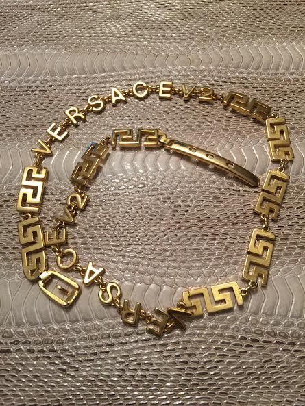 Authentic Versace metal belt