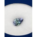 2.06 ct natural tanzanite with HKD certificate