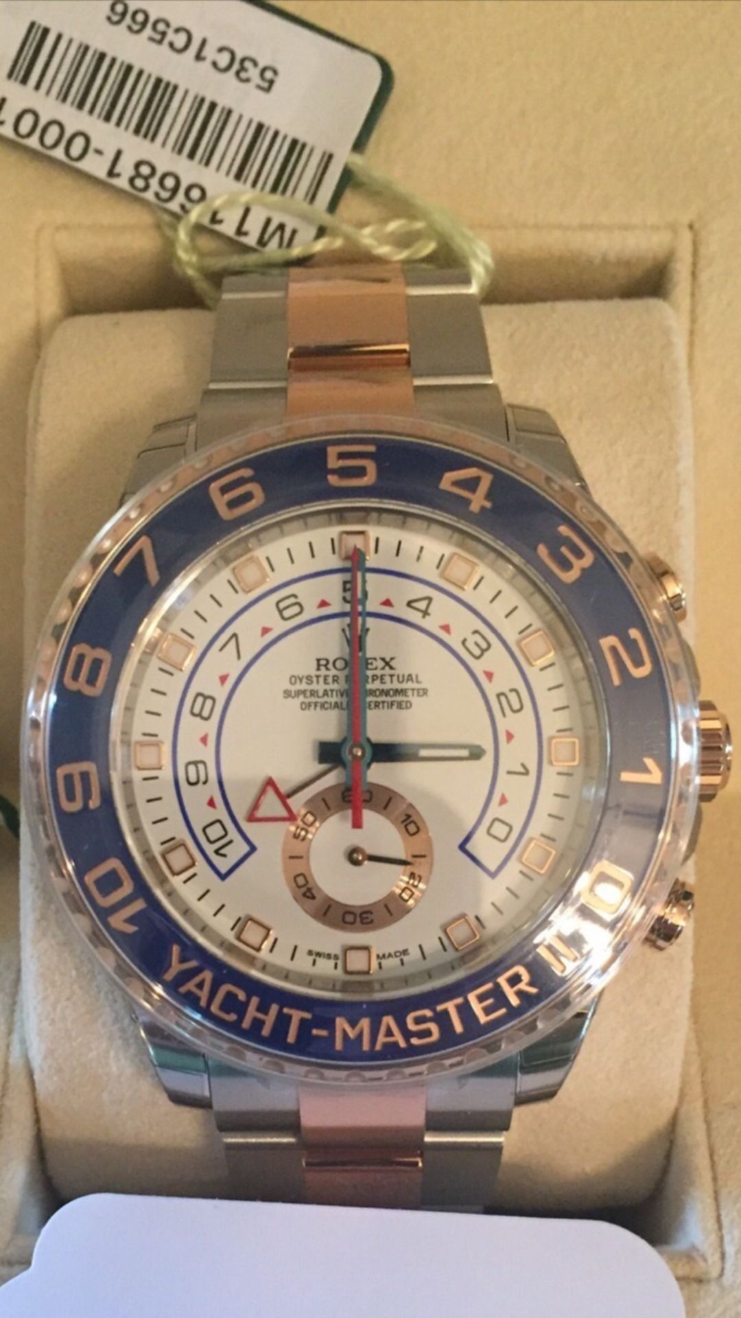 Rolex Yachtmaster bi metal rose gold 116681