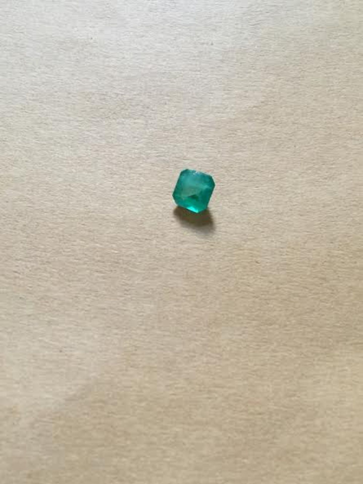 1.26 ct natural emerald with certificate - Image 2 of 3
