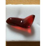 3.98 ct red fire opal fancy shape