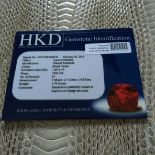 1.70 ct natural tanzanite with HKD certificate