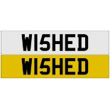 Cherished number plate 'WI5HED'