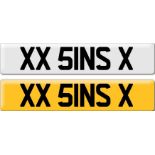 Cherished number plate: XX 5INS X