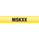 Cherished number plate: N15K XX - Appears as Nick XX