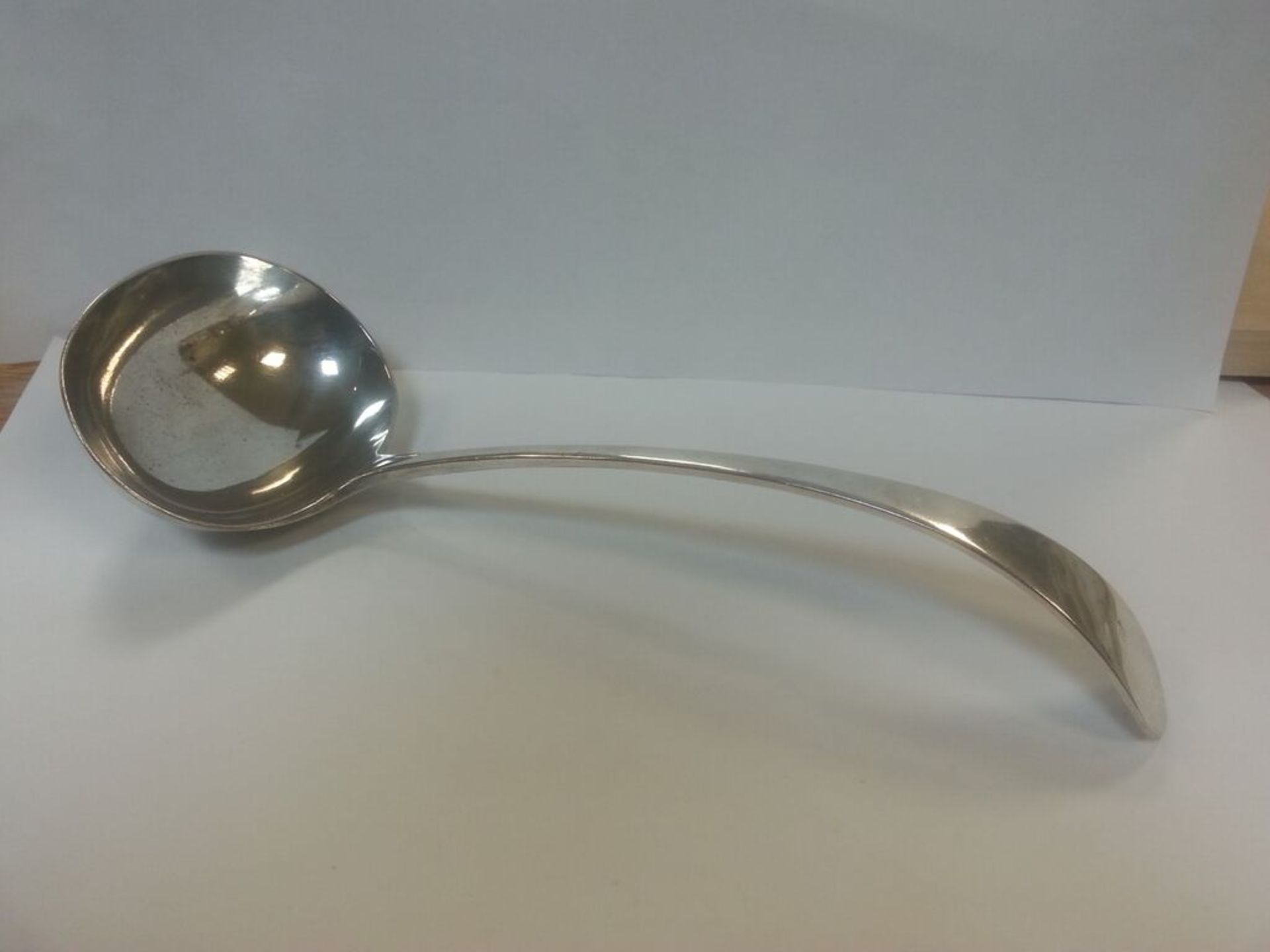 Vintage Old English Pattern Silver Plated Ladle. Engraved with Letter E