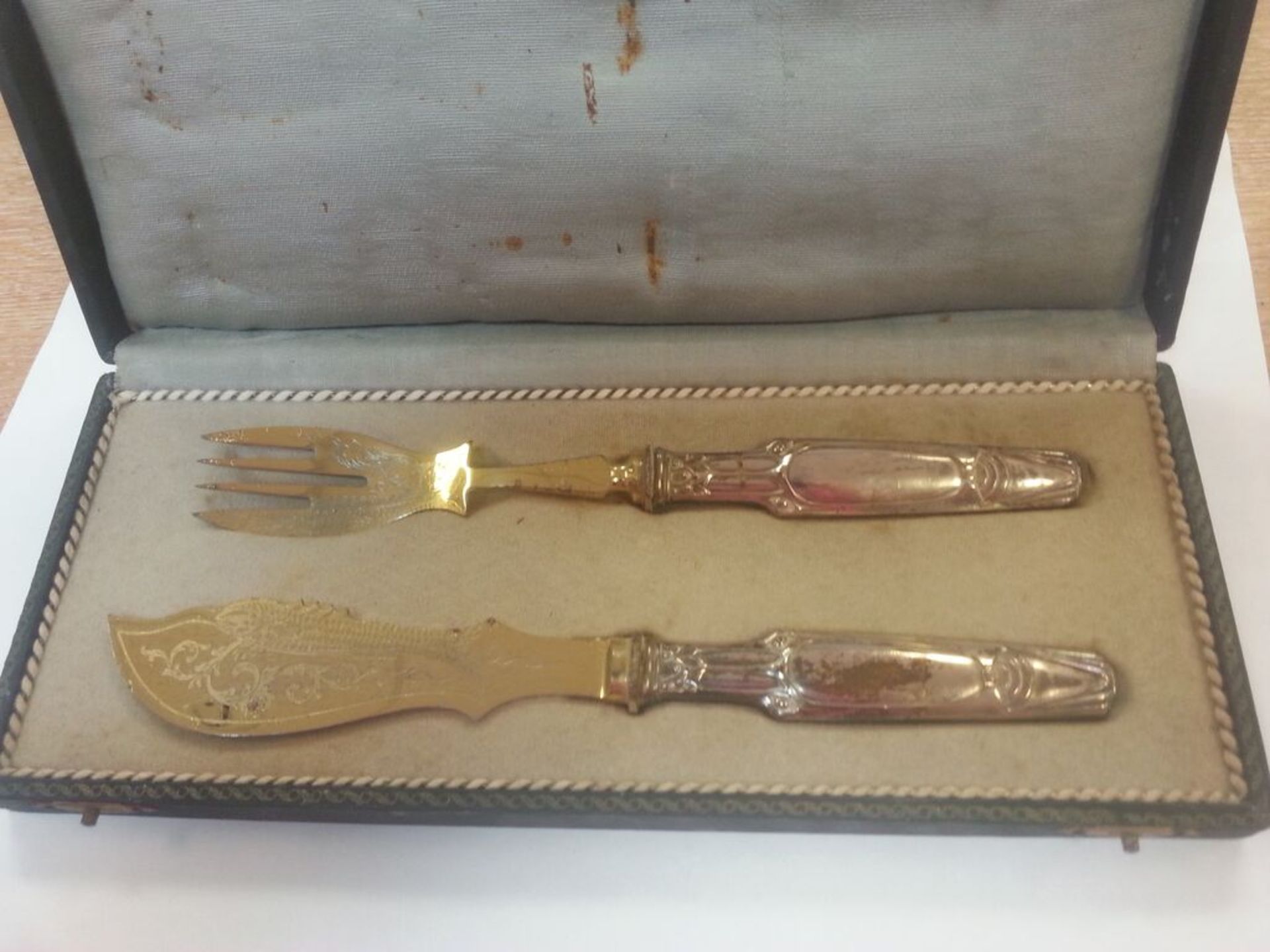 Vintage Cased Knife & Fork