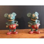 A pair of cold painted mickey mouse figures Cold painted figures, great
DIMENSIONS

H: 9cm (3.
