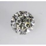 A 0.39 Carat round, brilliant cut diamond. Please add £4.10 to final hammer price for postage &
