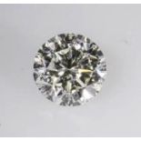 A 0.09 Carat round, brilliant cut diamond. Please add £4.10 to final hammer price for postage &