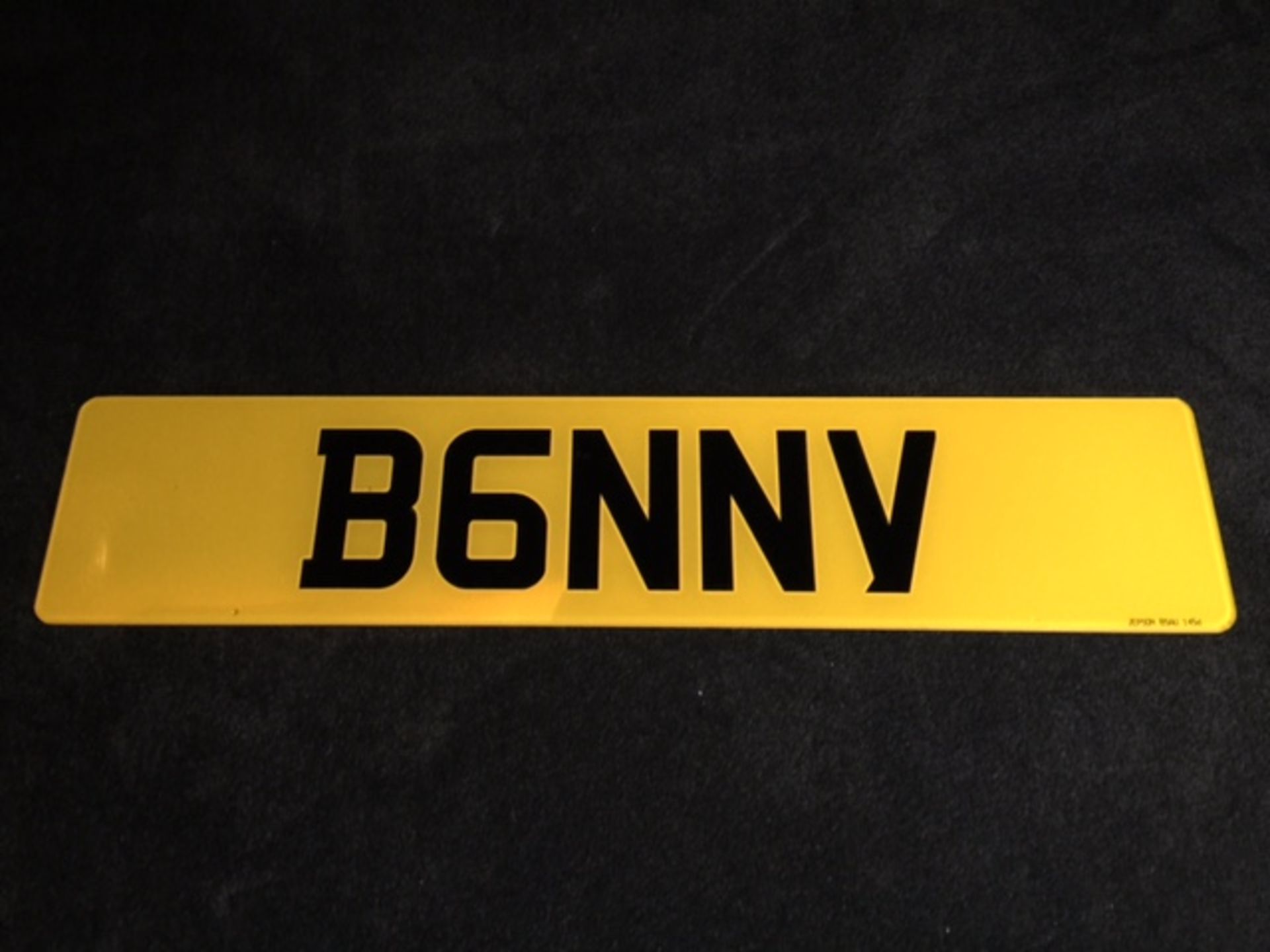 Cherished Registration Plate - B6NNV (Benny)