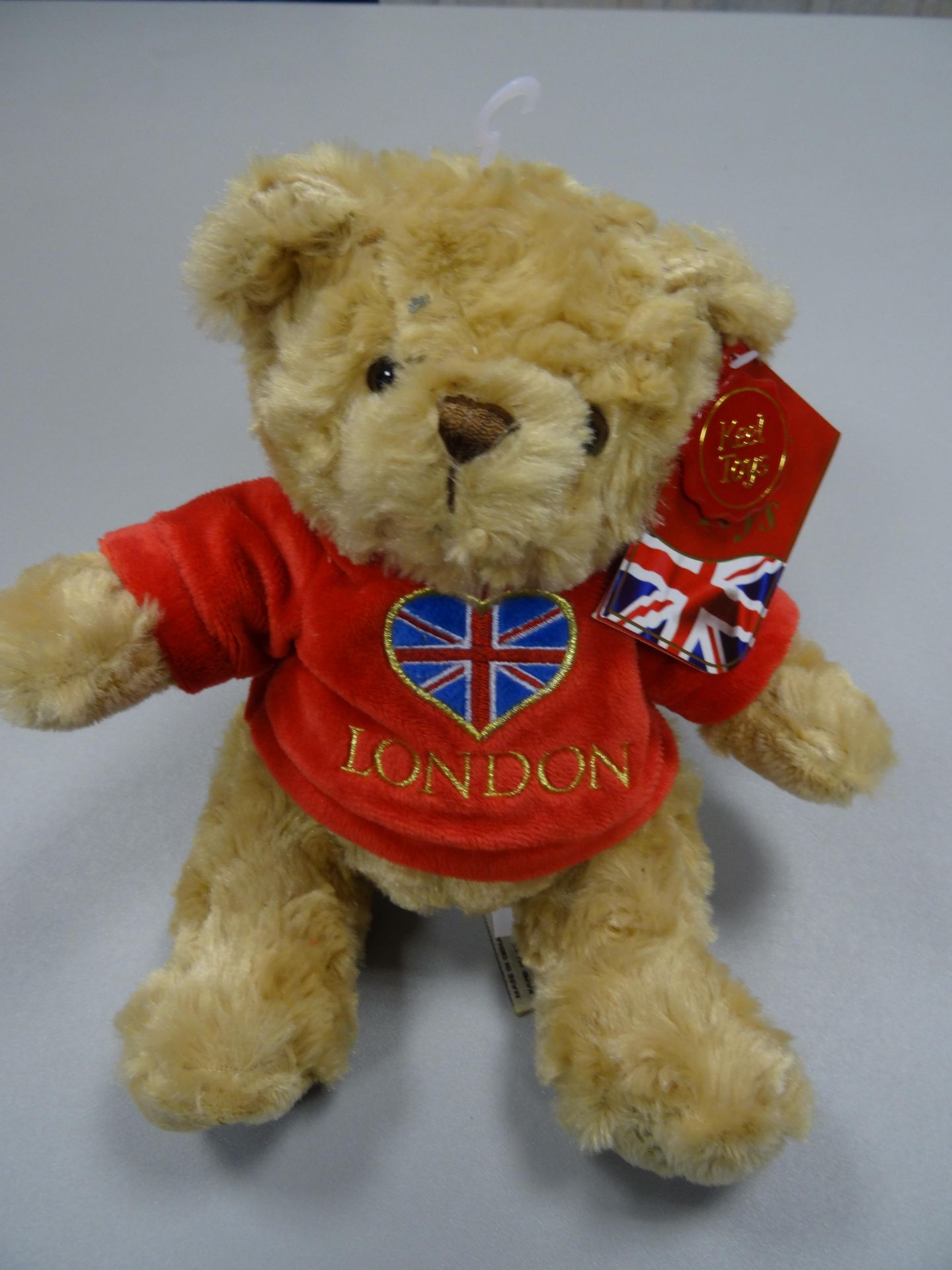 Keel Toys Teddy Bear Small Bear with I Love London Logo on Red Heart 15cm x 5 Units