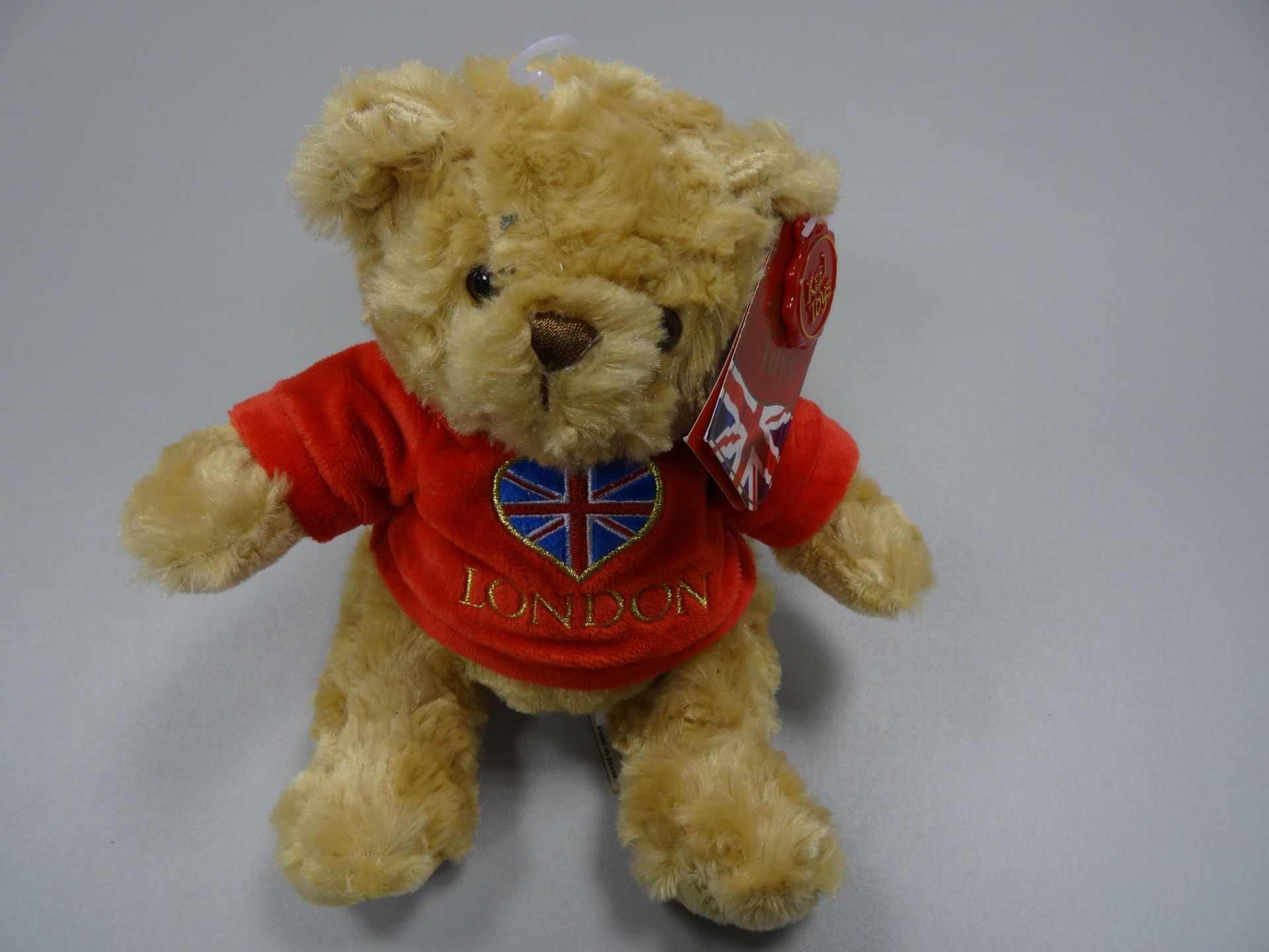 Keel Toys Teddy Bear Small Bear with I Love London Logo on Red Heart 15cm x 5 Units - Image 3 of 5